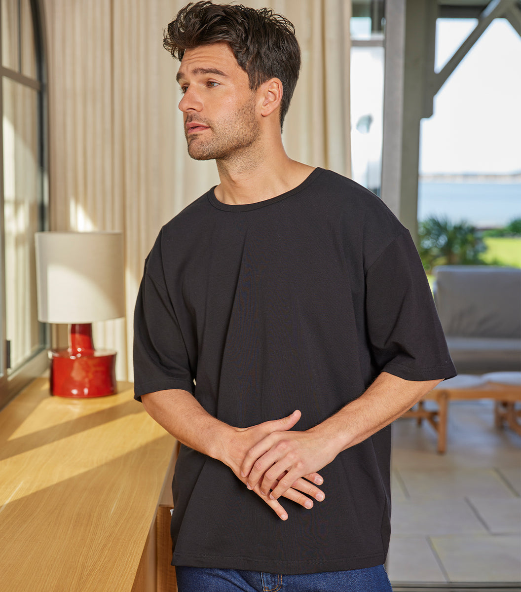 T-shirt Oversize Homme Noir x2 - Pack Intemporel
